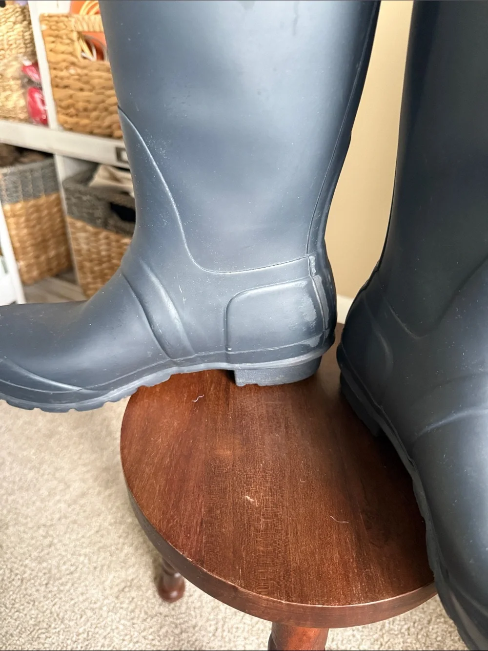Hunter Tall Rain Boots in Slate Navy